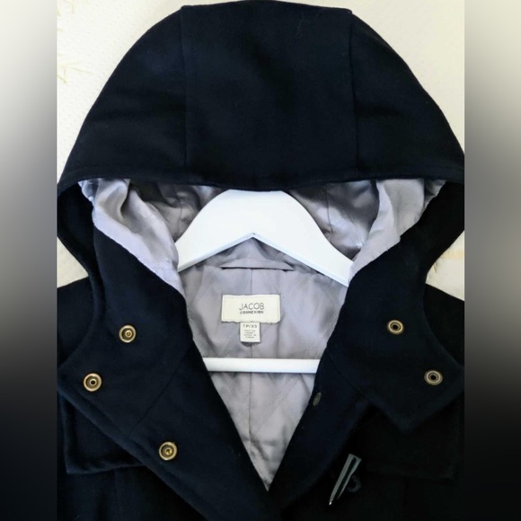 JACOB Wool Blend Peacoat Navy Blue Jacket Womens XS - Picture 5 of 5